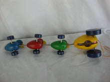 Load image into Gallery viewer, Vintage Fisher Price Mama Duck with Three Babies Pull Toy