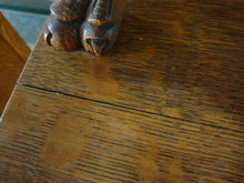 Load image into Gallery viewer, Vintage Tiger Oak Buffet Server 3 Drawer with Mirror and Upper Shelf