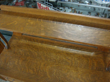 Load image into Gallery viewer, Vintage Tiger Oak Buffet Server 3 Drawer with Mirror and Upper Shelf