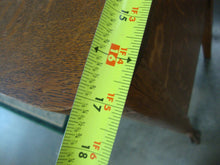 Load image into Gallery viewer, Vintage Tiger Oak Buffet Server 3 Drawer with Mirror and Upper Shelf