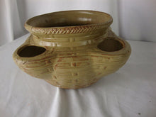 Load image into Gallery viewer, Vintage Ikebana Unmarked Strawberry Pottery Planter