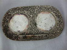 Load image into Gallery viewer, Vintage Pewter Fairy First Curl First Tooth Mini Trinket Jars with Lids and Oval Stand