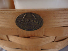 Load image into Gallery viewer, Vintage Peterboro USA Round Handled Basket with Plastic Divided Snack Tray with Dome Lid