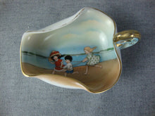 Load image into Gallery viewer, Vintage Royal Bayreuth Bavaria Children on Beach Handled Bon Bon Dish