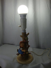 Load image into Gallery viewer, Vintage Goebel Hummel Girl with Bird Lamp Base No Shade