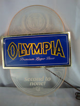 Load image into Gallery viewer, Vintage Olympia Premium Lager Beer Plastic Beer Bar Wall Lighted Sign