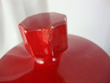 Load image into Gallery viewer, Vintage Unmarked Tea with Eagle Cream Ceramic Kitchen Canister with Red Lid