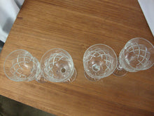 Load image into Gallery viewer, Vintage Cristal D'Arques Diamond Pattern Wine Water Glasses Set of 4