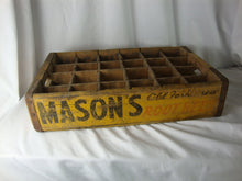 Load image into Gallery viewer, Vintage Mason's Old Fashioned Root Beer Fremont OH Shipping Wood 24 Slot Crate