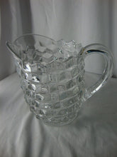 Load image into Gallery viewer, Vintage American Fostoria Clear Glass Cubist Clear Glass Jug Pitcher