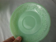 Load image into Gallery viewer, Vintage Fire King Jadeite Glass Alice Pattern Teacup and Saucer Set