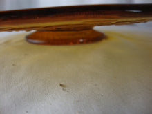 Load image into Gallery viewer, Vintage Tiara Amber Sandwich Glass Large Cake Serving Platter