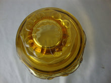 Load image into Gallery viewer, Vintage LE Smith Amber Atterbury Scroll Canister with Matching Lid