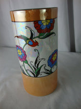 Load image into Gallery viewer, Vintage Meito Japan Orange White Luster Bird Flower Motif Vase