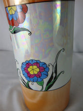 Load image into Gallery viewer, Vintage Meito Japan Orange White Luster Bird Flower Motif Vase
