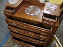 Load image into Gallery viewer, Vintage Empire Four Drawer Dresser with Top Glove Drawers and Carved Wood Accents