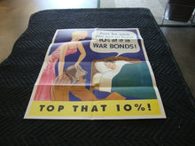 Load image into Gallery viewer, Original Issue 1942 WWII Top That 10% War Poster