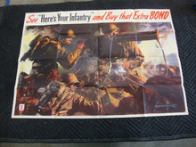 Load image into Gallery viewer, Original Issue 1945 WWII Schlaikjer "Here's Your Infantry" War Poster