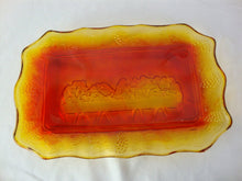 Load image into Gallery viewer, Vintage Indiana Glass Amberina Glass Last Supper Bread Plate