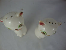 Load image into Gallery viewer, Vintage Winking Eyes Ceramic Cat Polka Dot Scarves Salt & Pepper Shaker Set