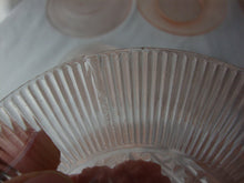 Load image into Gallery viewer, Vintage Jeanette Glass Pink Homespun Glass Child's Play Tea Set *Missing Teacup