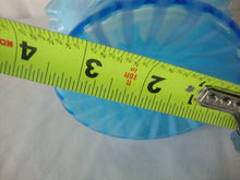 Load image into Gallery viewer, Vintage Fenton Aqua Blue Opal Spiral Optic Glass Crimped Top Hat