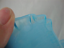 Load image into Gallery viewer, Vintage Fenton Aqua Blue Opal Spiral Optic Glass Crimped Top Hat