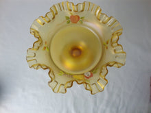 Load image into Gallery viewer, Vintage Fenton Autumn Gold Glass Handpainted Compote Bowl Dish