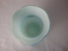 Load image into Gallery viewer, Stevens & Williams Blue Satin Glass with Applied Red Cherry with Green Leaves Small Vase