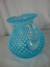 Load image into Gallery viewer, Vintage Fenton Aqua Blue Opal Glass Large Jug Pitcher