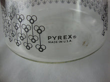 Load image into Gallery viewer, MCM Pyrex Clear Glass Black Flowers Coffee Tea Carafe