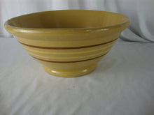 Load image into Gallery viewer, Vintage Yellow Ware Stoneware Striped 10 1/4" Mixing Bowl