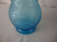 Load image into Gallery viewer, Vintage Empoli Aqua Textured Grape Cherry Italian Glass Bottle Decanter