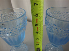 Load image into Gallery viewer, Vintage Gorham Emilys Attic Crystal Ice Blue Footed Goblets Set of 2