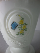 Load image into Gallery viewer, Vintage Fenton Milk Glass Handpainted Candy Jar with Dome Lid