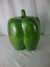 Load image into Gallery viewer, Vintage Ceramic Large Green Bell Pepper Cookie Jar