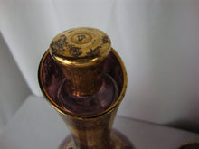 Load image into Gallery viewer, Vintage Amethyst with Gold Trim Purple Decanter and Five Tumbler Glasses