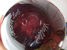 Load image into Gallery viewer, Vintage Amethyst with Gold Trim Purple Decanter and Five Tumbler Glasses