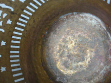 Load image into Gallery viewer, Vintage India Brass Pierced Cutout Four Footed Planter Pot