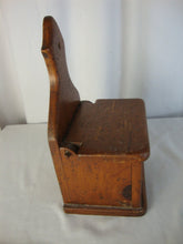 Load image into Gallery viewer, Vintage Rustic Wood Flip Lid Salt Salz Box Cellar Wall Mount