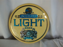 Load image into Gallery viewer, 1976 Schlitz Light Beer Special Lager Round Plastic Bar Beer Wall Mount Sign