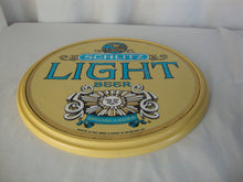 Load image into Gallery viewer, 1976 Schlitz Light Beer Special Lager Round Plastic Bar Beer Wall Mount Sign