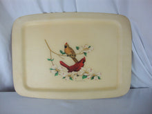 Load image into Gallery viewer, Vintage Bacova Guild Fiberglass Serving Tray with Cardinal Pair
