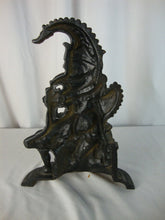 Load image into Gallery viewer, Antique Mr Punch & Toby Black Cast Iron Victorian Door Stop