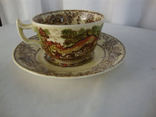 Load image into Gallery viewer, Vintage Royal Staffordshire England Rural Scenes Teacup Saucer Set