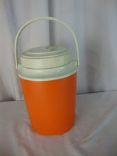 Load image into Gallery viewer, Vintage Gott Esso Exxon Tiger 1/2 Gallon Orange White Water Cooler