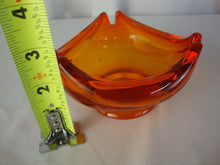 Load image into Gallery viewer, MCM Viking Glass Trifol Orange Glass 3 Slot Ashtray