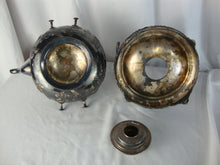 Load image into Gallery viewer, Antique JE Caldwell Silverplate Grape Motif Teapot with Warmer Stand