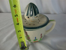 Load image into Gallery viewer, 1950s Japan Ceramic Face Floral Handled Juicer
