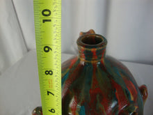 Load image into Gallery viewer, Marvin Bailey SC Folk Art Potter Bold Streaked Blue Beady Eye Open Mouth Ugly Face Jug